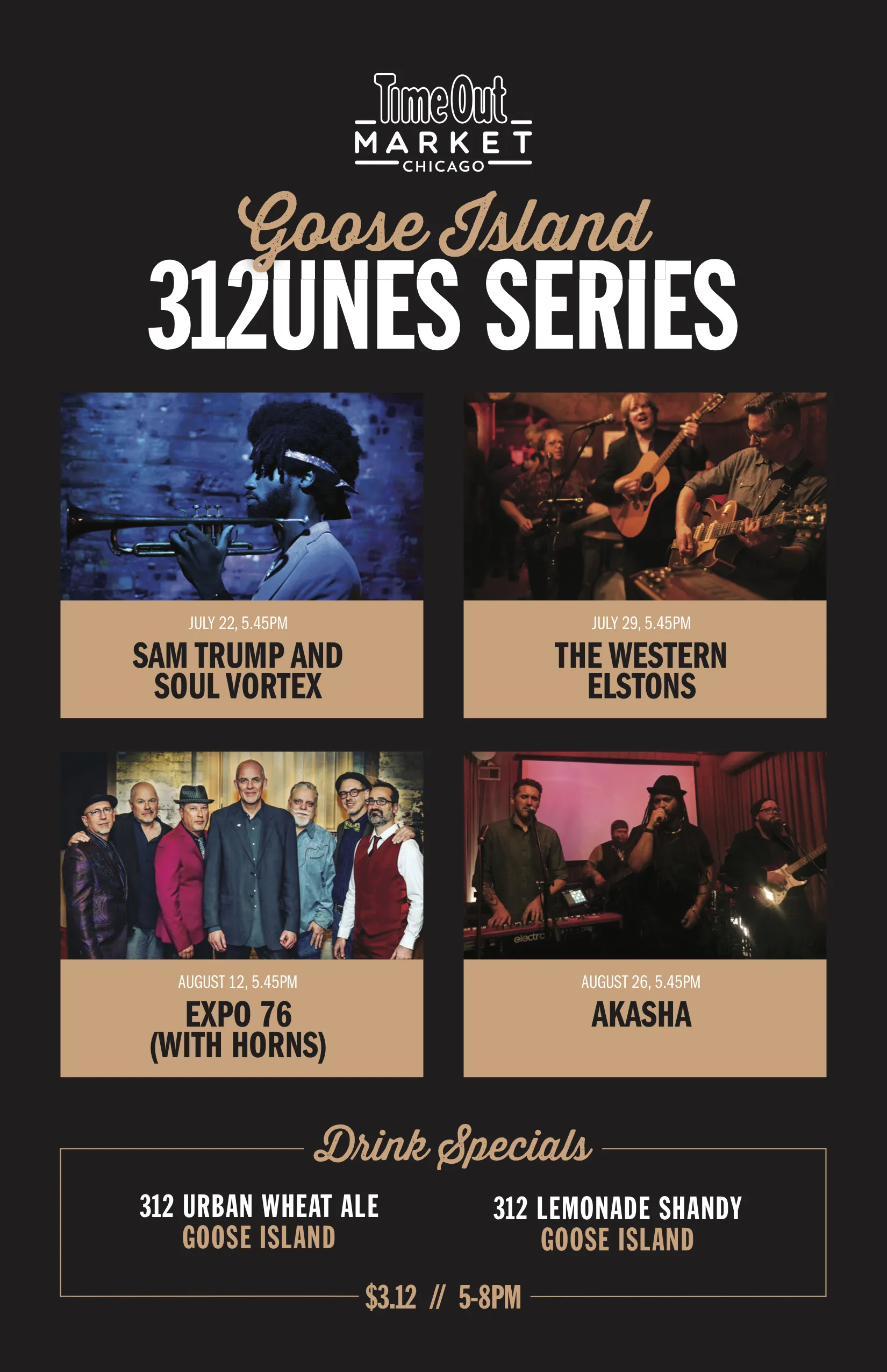 Time Out Market concert flyer