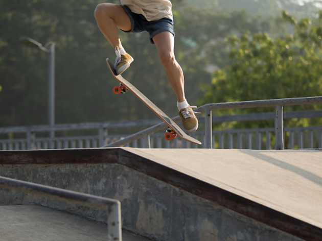 Skateboarding stock image Skateboarding stock image