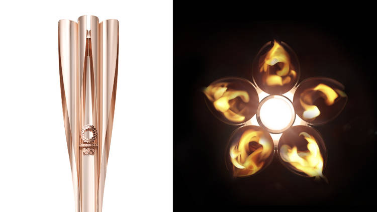 The Tokyo Olympic torch is inspired by cherry blossoms 