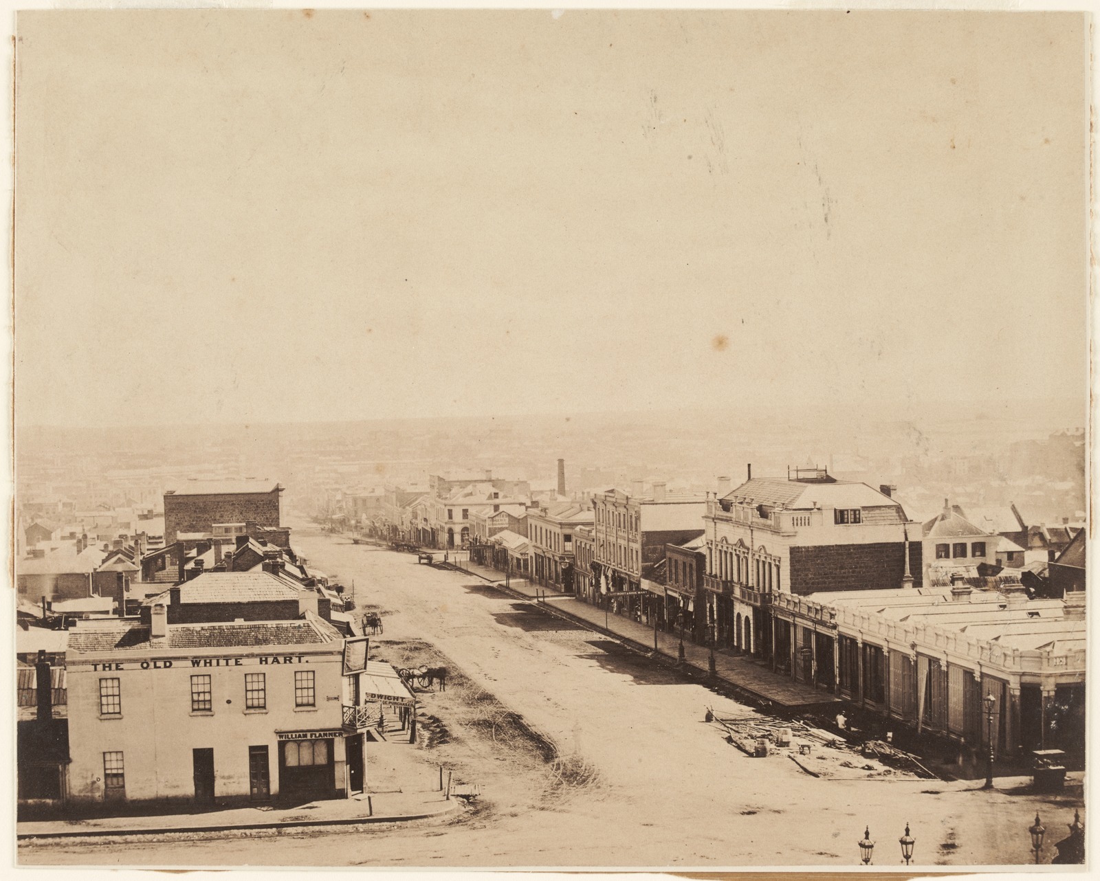 Bourke Street in 1858