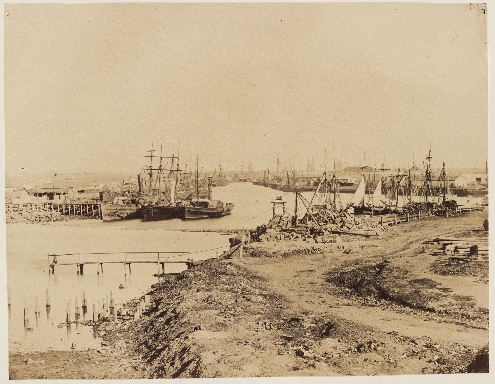 The Yarra River in 1858