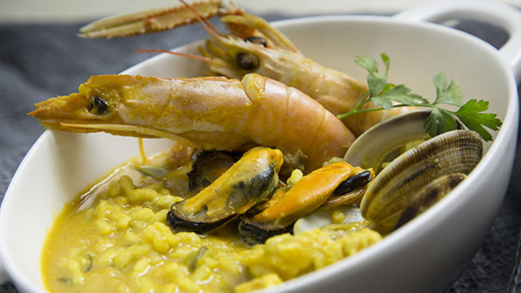 Arroz caldoso de mar (A punto) Arroz caldoso de mar (A punto)