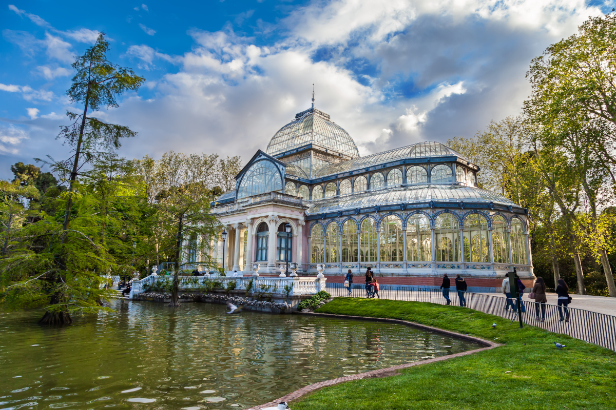 Palacio De Cristal Attractions In Retiro Madrid