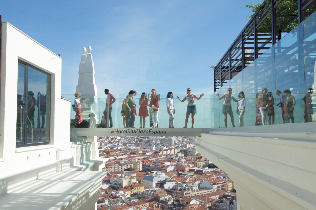Terraza hotel Riu Plaza España