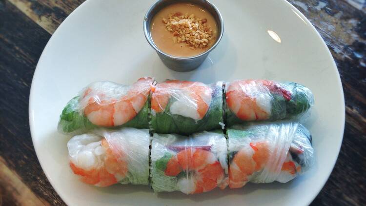 Rice paper roll at Bun Bun Bakery