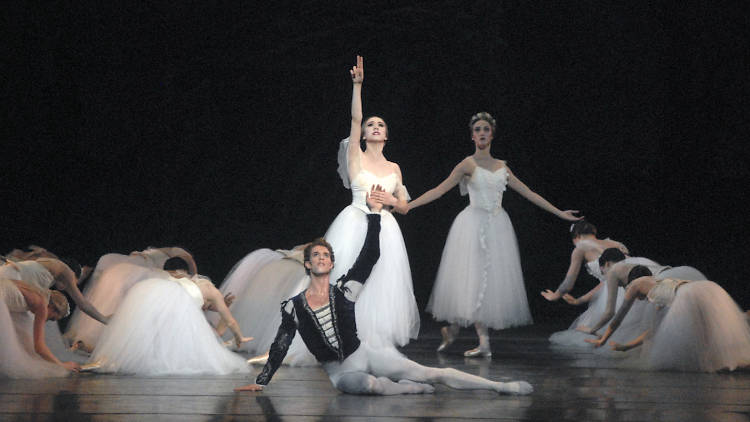 Isabella Boylston, James Whiteside and Devon Teuscher in American Ballet Theatre's Giselle