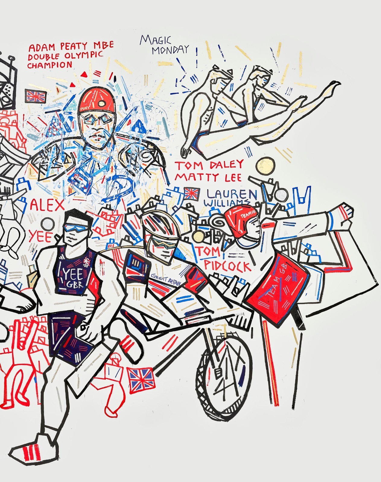 Ben Mosley's Team GB mural