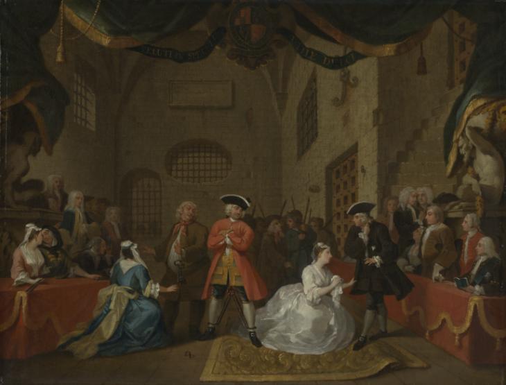 N02437, A Scene from 'The Beggar's Opera' VI 1731 William Hogarth 1697-1764 Purchased 1909 http://www.tate.org.uk/art/work/N02437