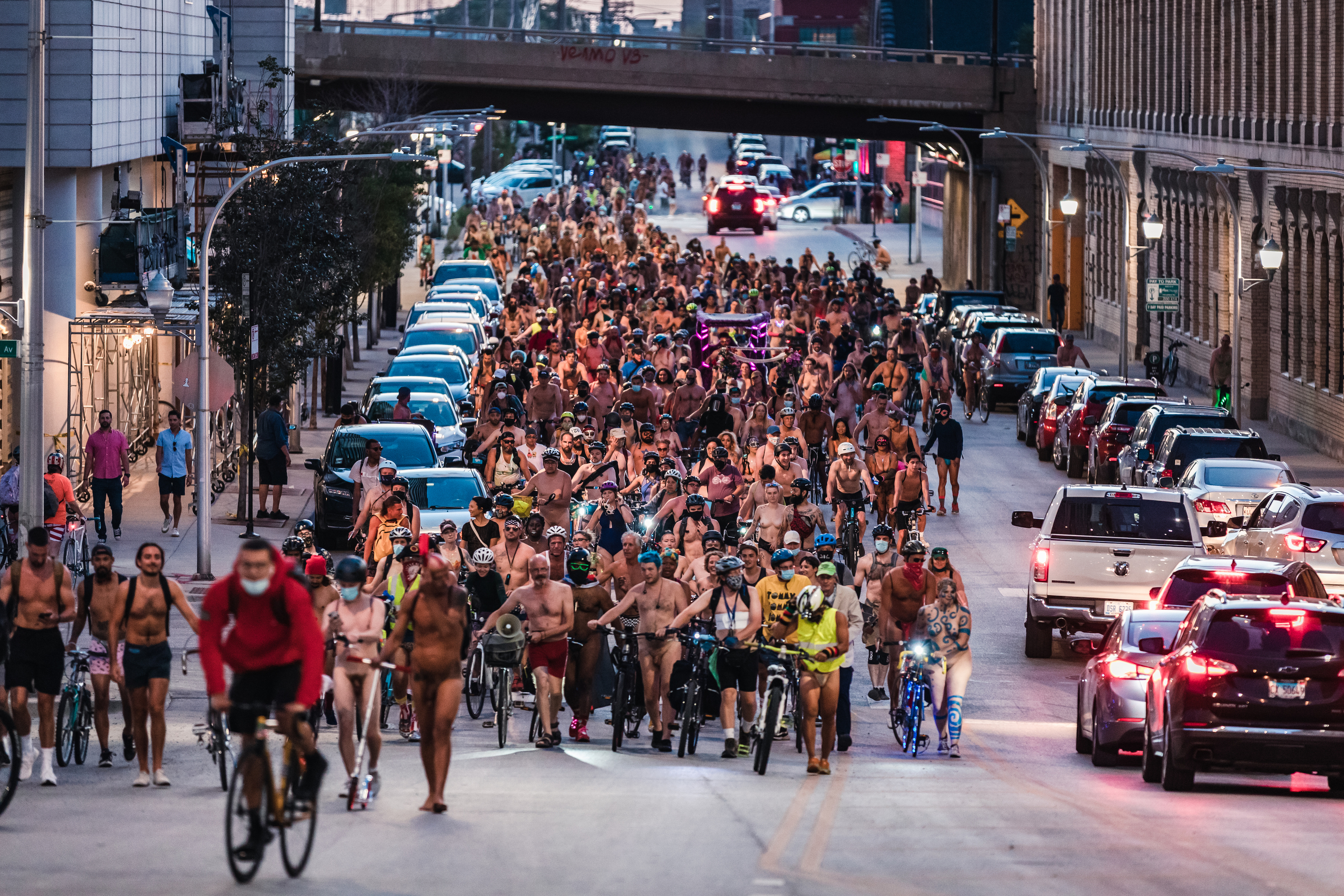 World Naked Bike Ride Chicago 2021