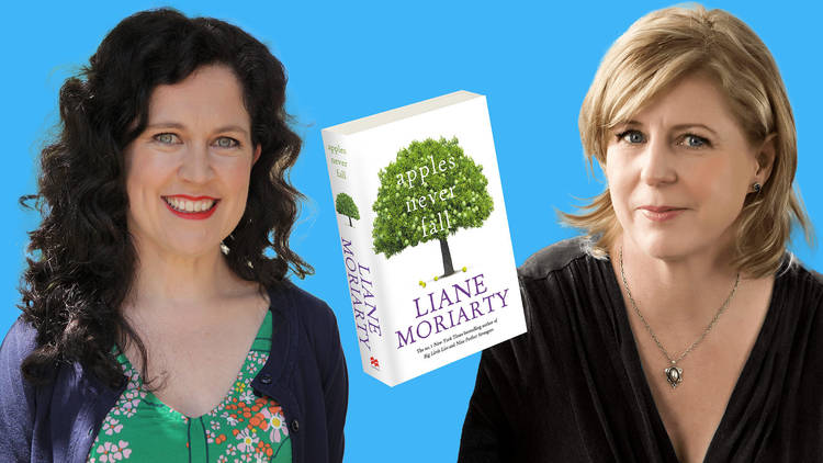 ABC host Annabel Crabb with best-selling author Liane Moriarty