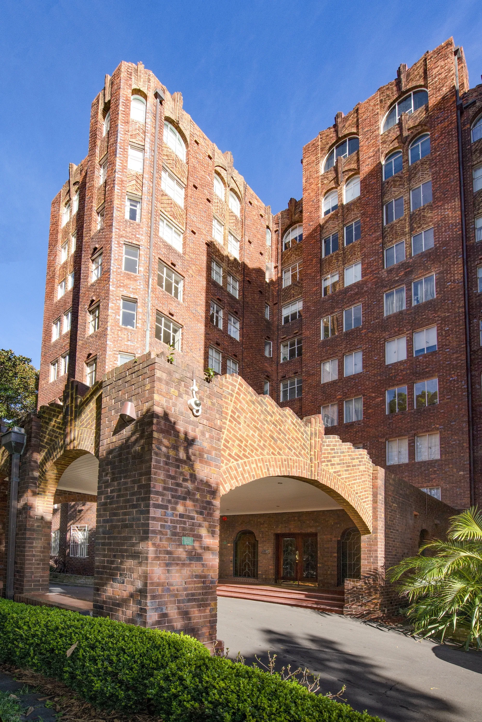 A view of Birtley Towers in Elizabeth Bay, which is considered one of the high points of Art Deco residential architecture in Australia.