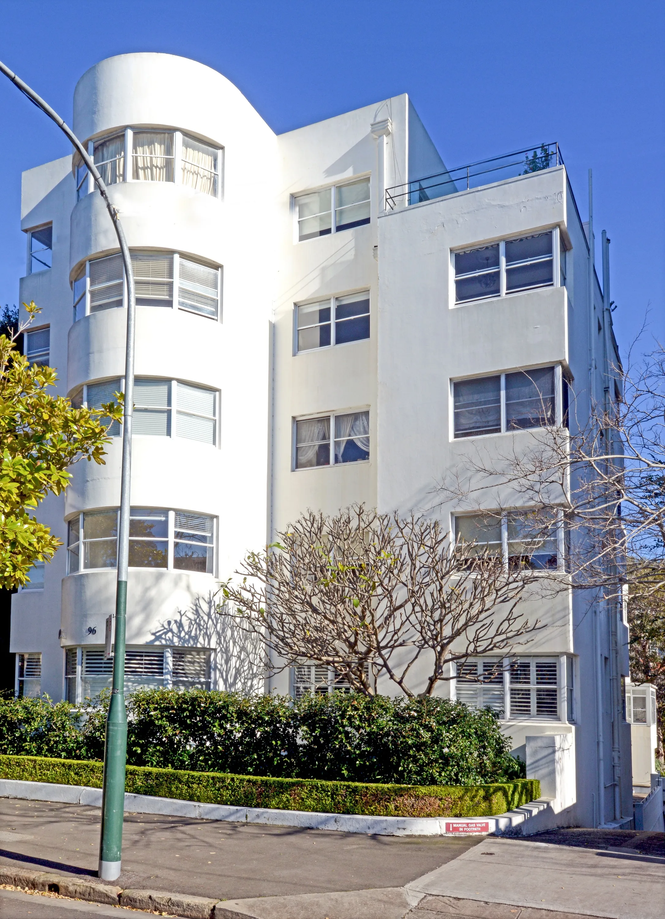 The facade of the Ashdown building in Elizabeth Bay