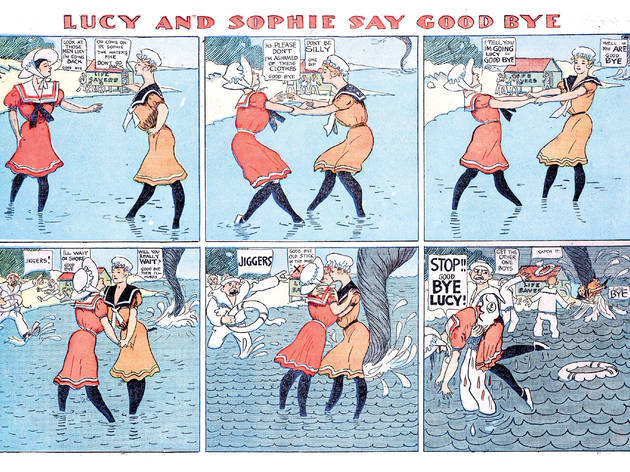 Lucy & Sophie Say Goodbye 1905 Chicago Tribune comic strip Lucy & Sophie Say Goodbye 1905 Chicago Tribune comic strip