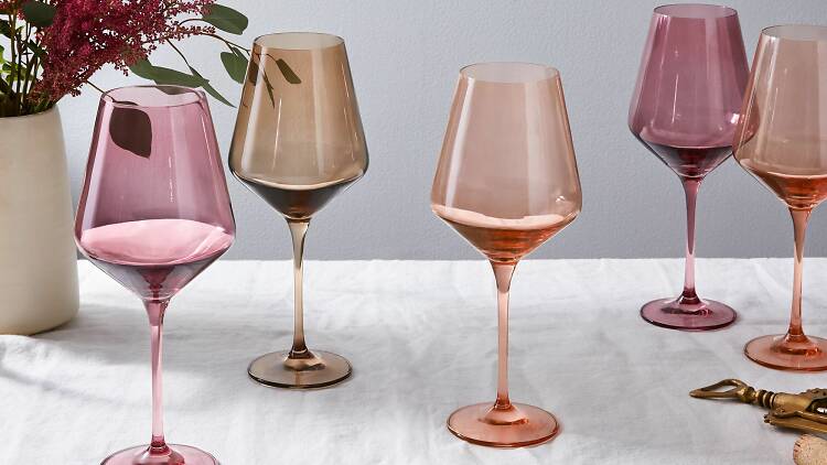 Hand-blown wine glasses, Food52 ($160–$175 for 6)