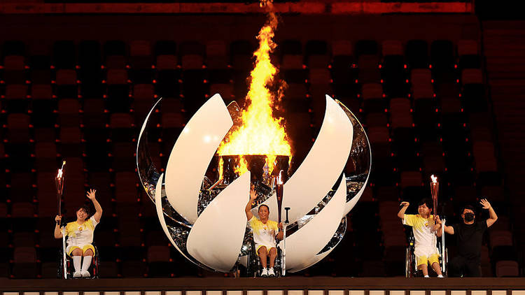 Tokyo Paralympics opening ceremony, Paralympic cauldron