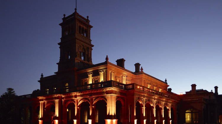 Ornate Werribee Mansion exterior