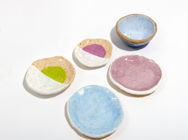 Pottery with a Purpose Painted handmade clay dishes