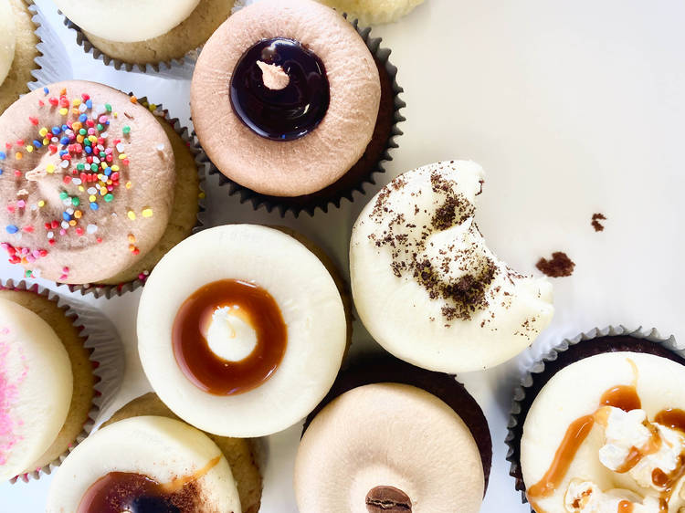 A selection of cupcakes from the Black Velvet Bakery