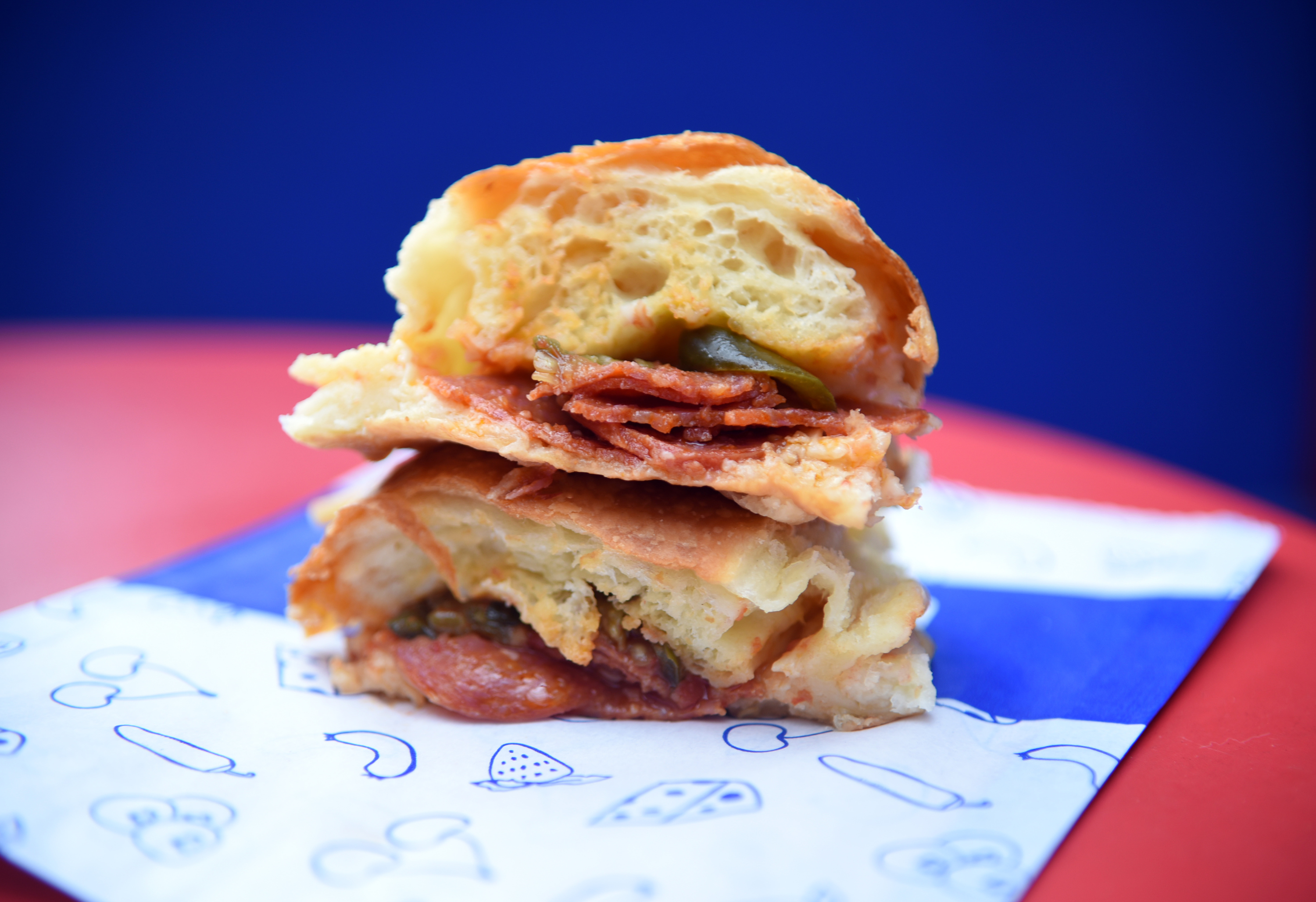 Emily pizza and Brooklyn Kolache's new snack is cheesy and meaty