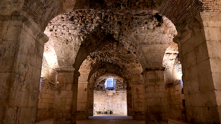 split, diocletian's, basement, palace