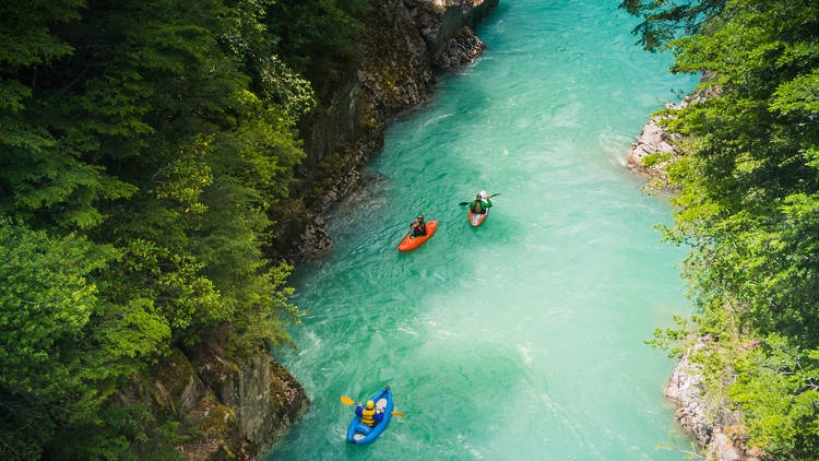 Kayaking at Futaleufu River, Chile 