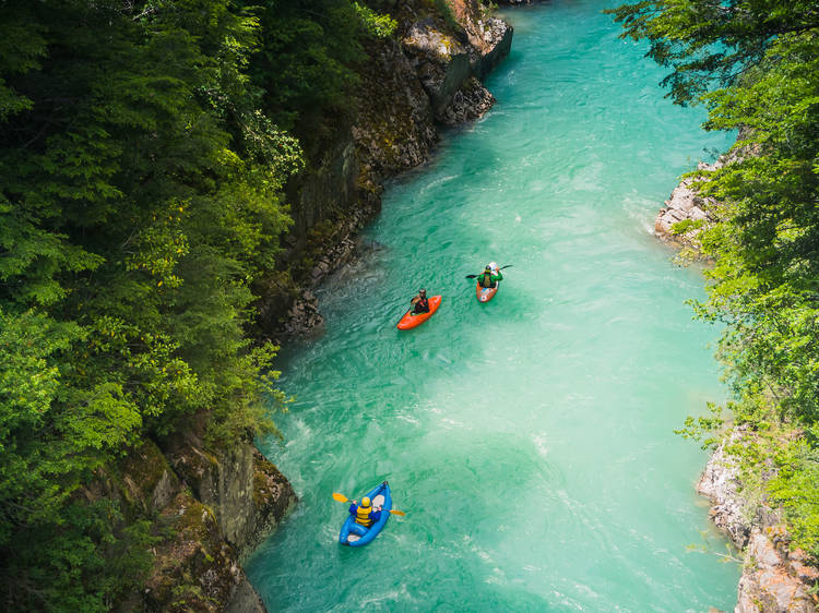 Kayaking at Futaleufu River, Chile 