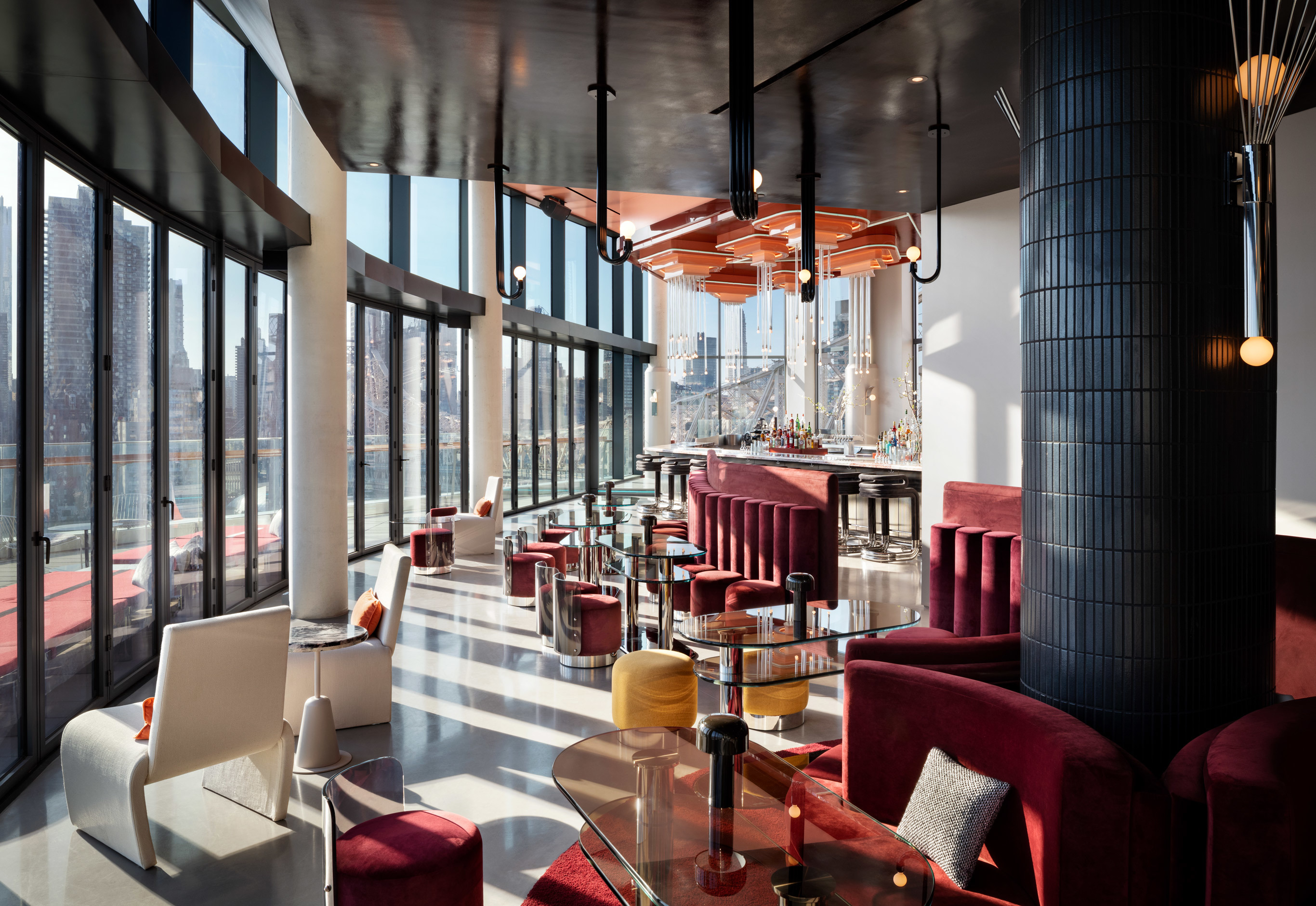 Roosevelt Island's first-ever rooftop bar has never-before-seen views of NYC