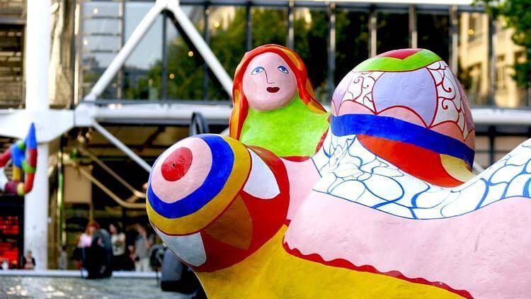 "La Fontaine Stravinsky" (ou Fontaine des automates), Niki de Saint Phalle & Jean Tinguely (1983)