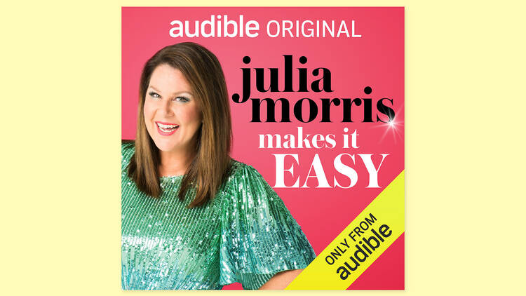 Julia Morris reading 'Julia Morris Makes it Easy'