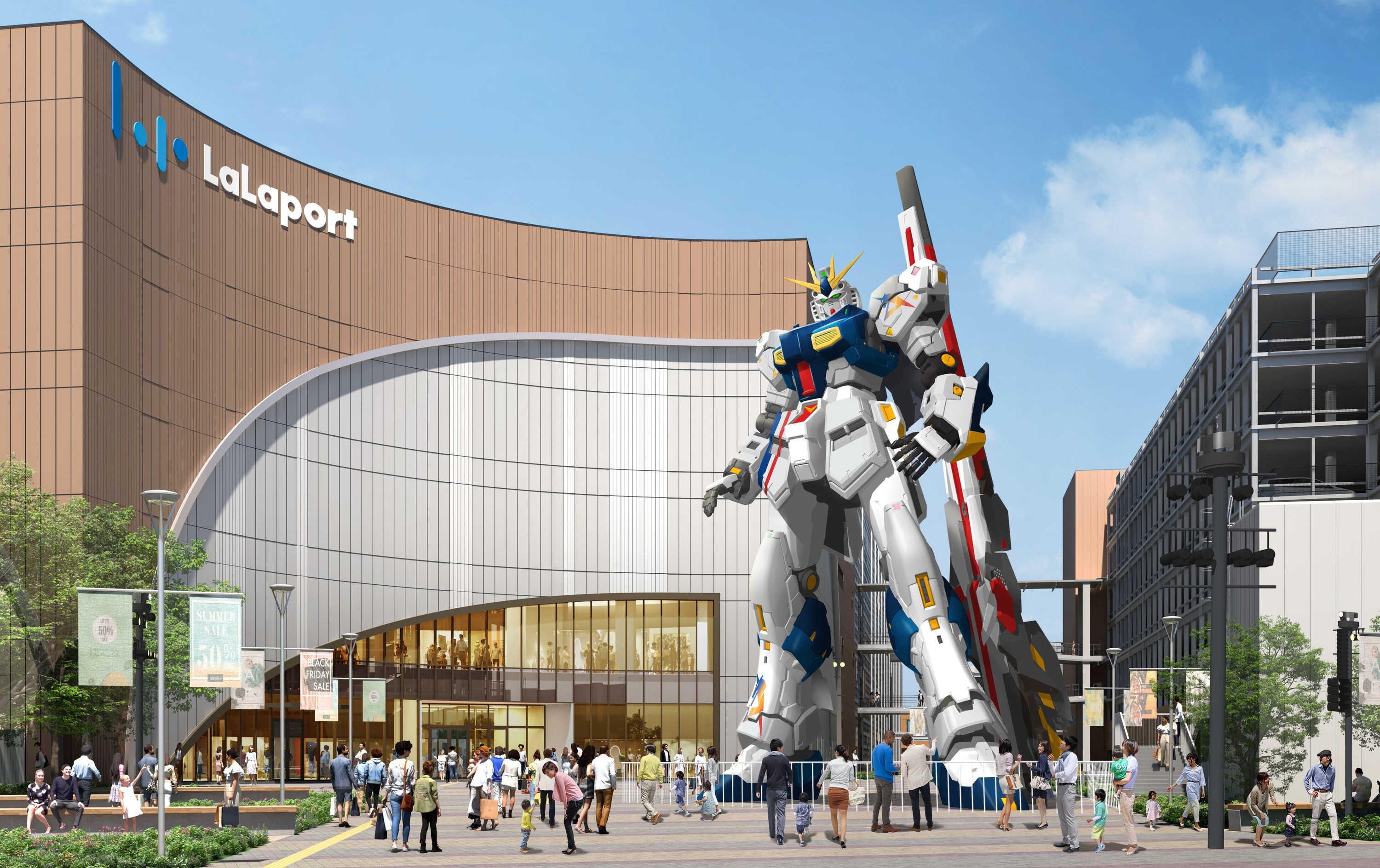 new gundam statue