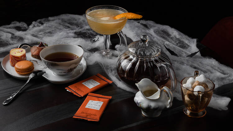 Spooky Tea Lilly Rose Wayfarer DTLA Spooky Tea at The Lilly Rose Inside the Wayfarer DTLA
