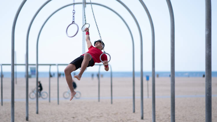 Relax in the sand at Santa Monica State Beach