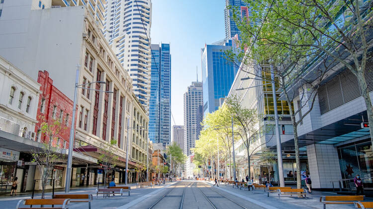 The inner city has been given over to pedestrians