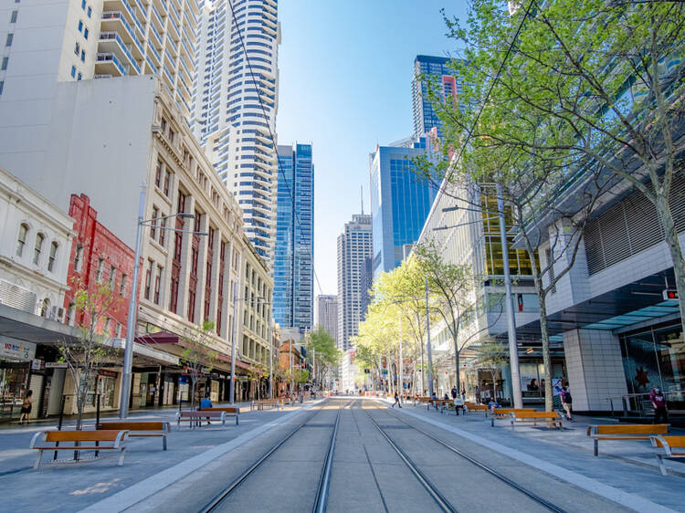 The inner city has been given over to pedestrians