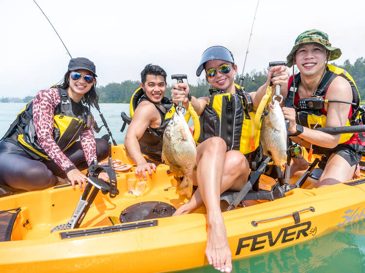 Kayak and fish at the same time