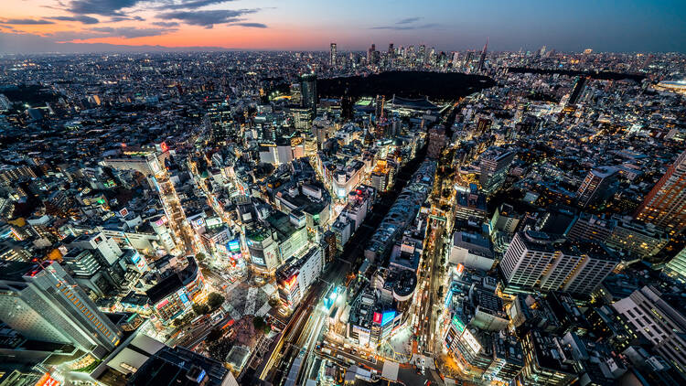 Tokyo skyline at night