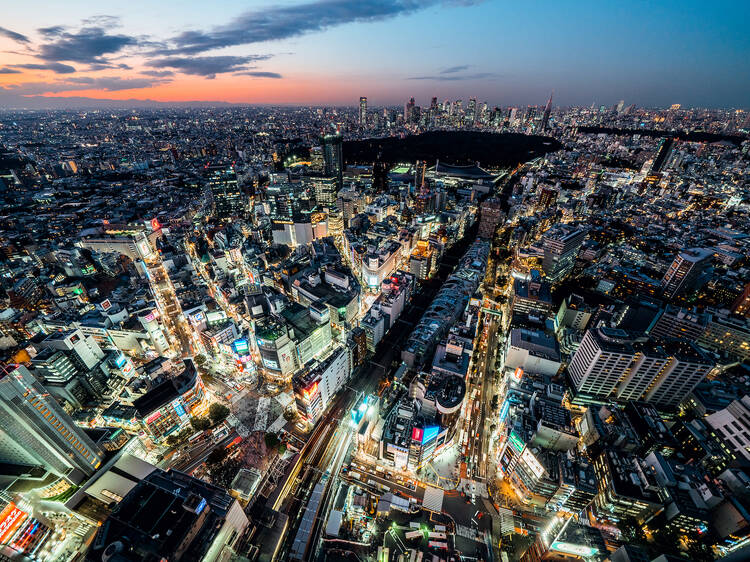 Tokyo skyline at night