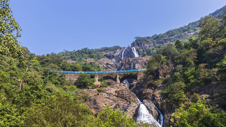 Mandovi Express from Mumbai to Madgaon, India