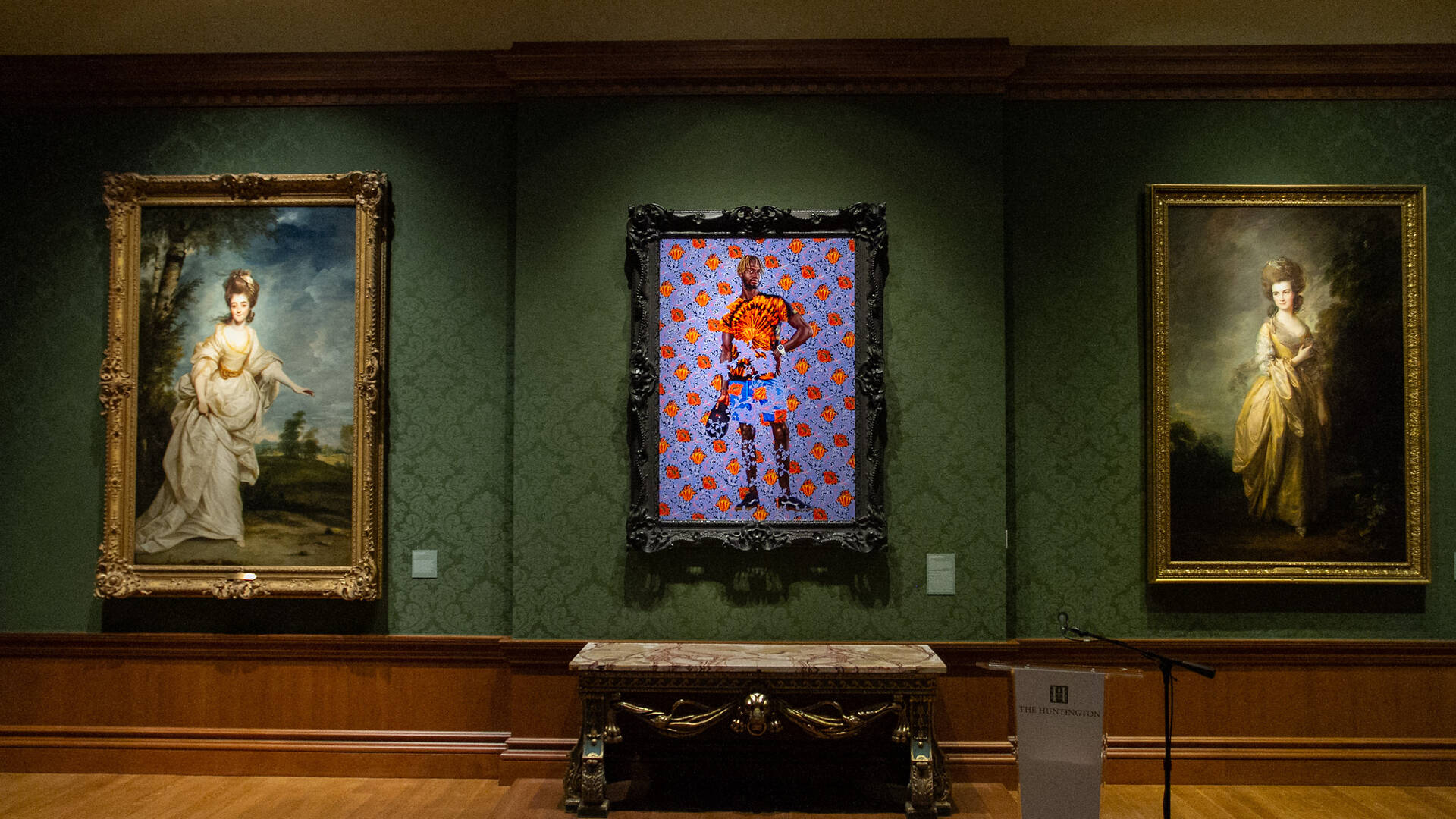 Kehinde Wiley's bold, poppy-filled twist on 'The Blue Boy' is on ...