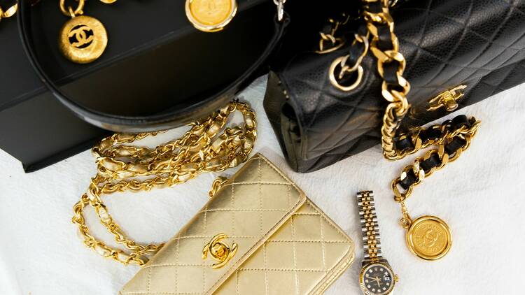 Chanel handbags, lockets and watches 