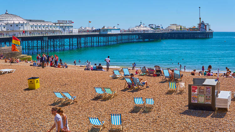 Kemptown Brighton Promenade Ocean Blue