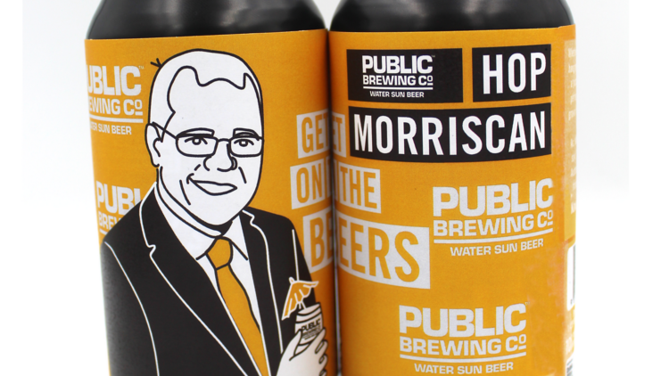 The 'Hop MorrisCan' beer by Public Brewing Co.