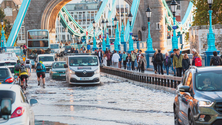 flooded london