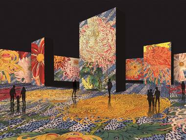 角川武蔵野ミュージアム1周年、360度体験型の浮世絵劇場が開催 角川武蔵野ミュージアム1周年、360度体験型の浮世絵劇場が開催