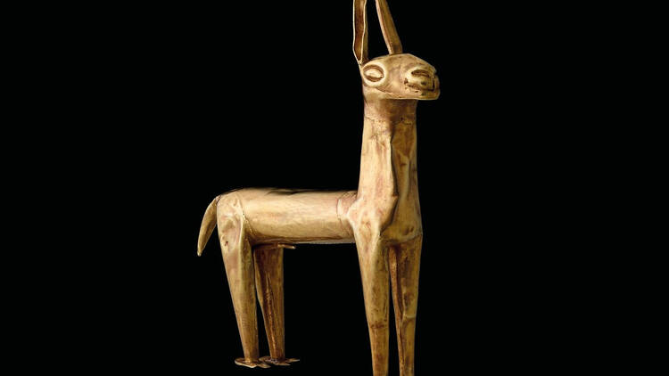 Miniature gold figure of a llama, Peru, Inca, about 1500.