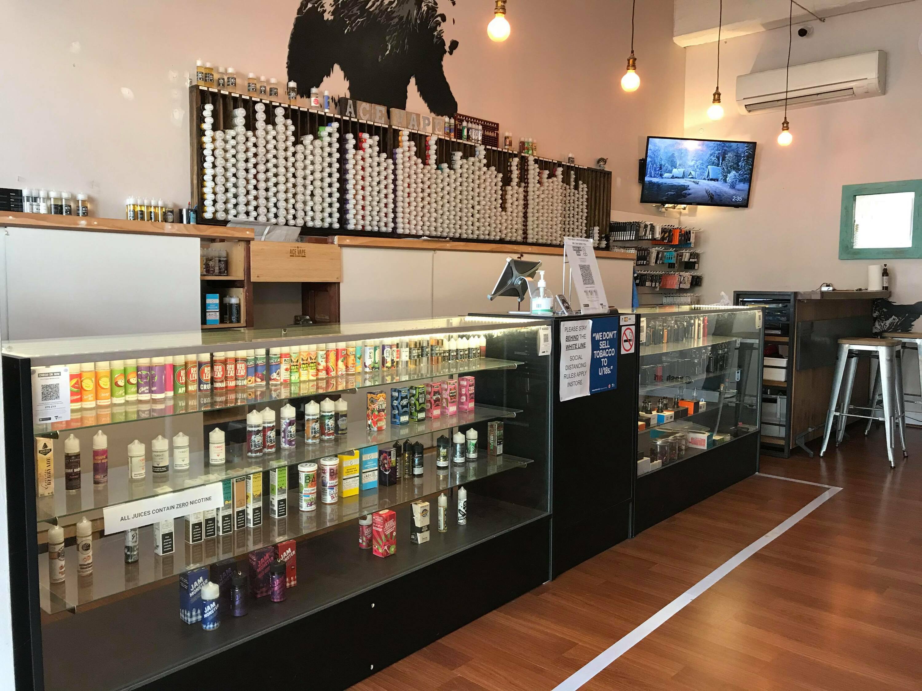 Vape: an electronic cigarette store in