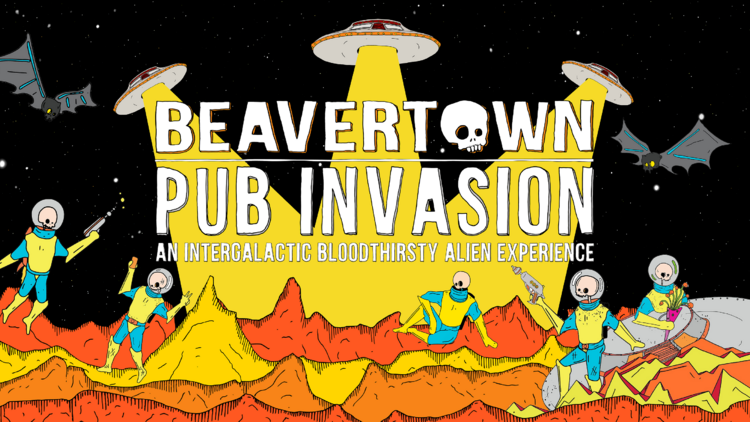 Beavertown brewery UFO Illustration 