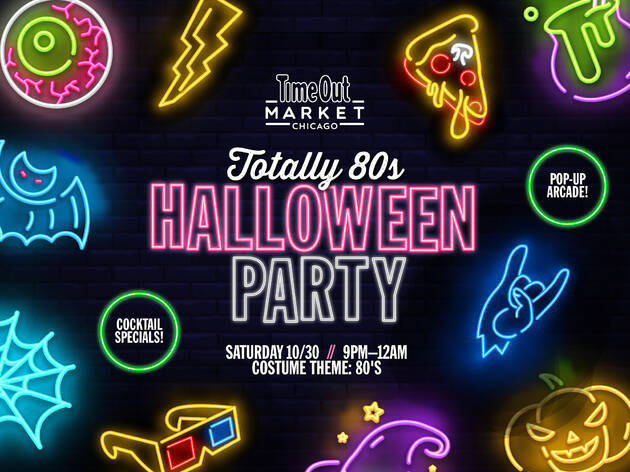 Time Out Market Chicago Halloween party flyer Time Out Market Chicago Halloween party flyer