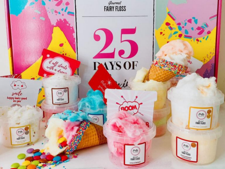 A fairy floss-filled advent calendar by Fluffy Crunch.