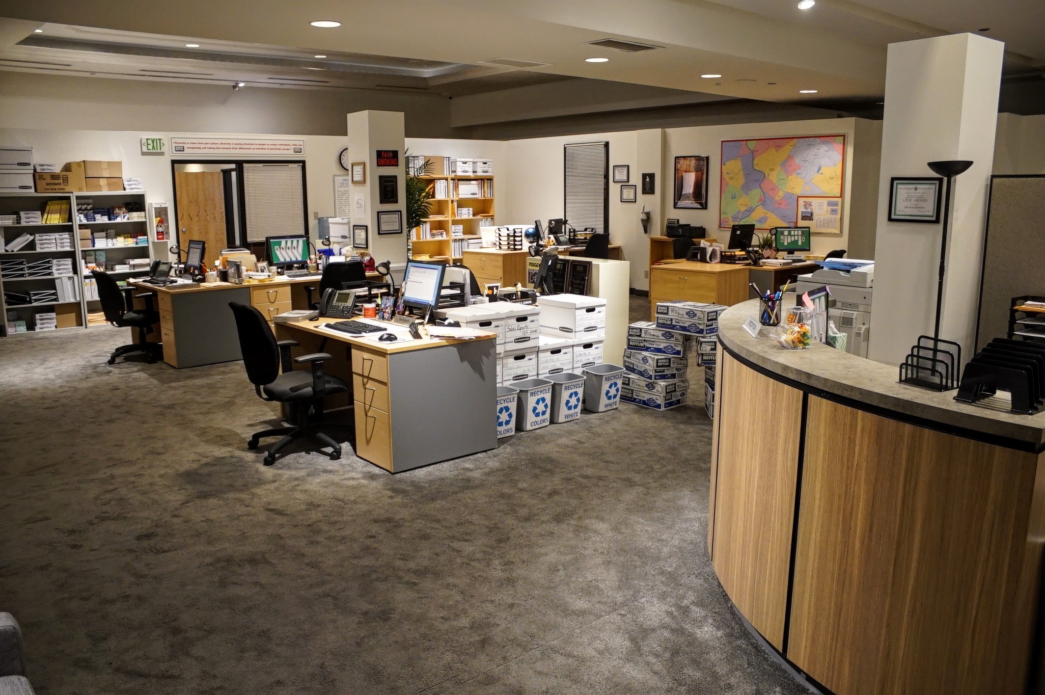 Take a look inside of “The Office Experience” popup in Chicago